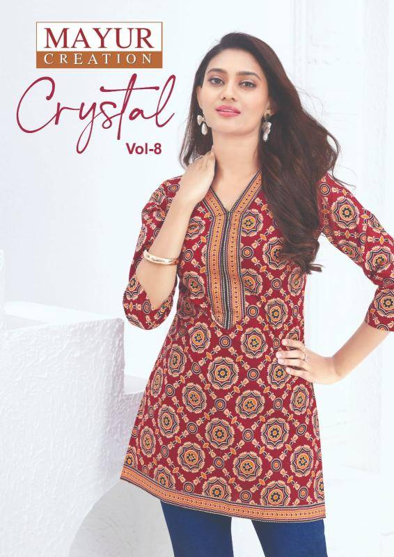 Mayur crystal vol-8 Surat kurti wholesale shopping